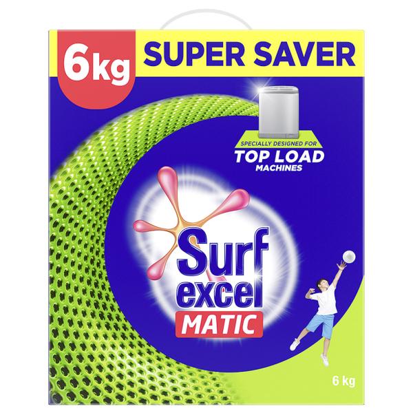 Surf Excel Matic Washing Powder Top Load 4kg + 2kg